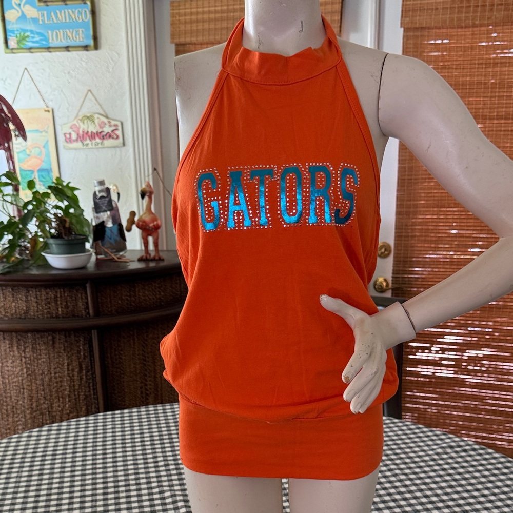 Orange Halter Top